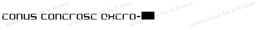 Tonus Contrast Extra字体转换